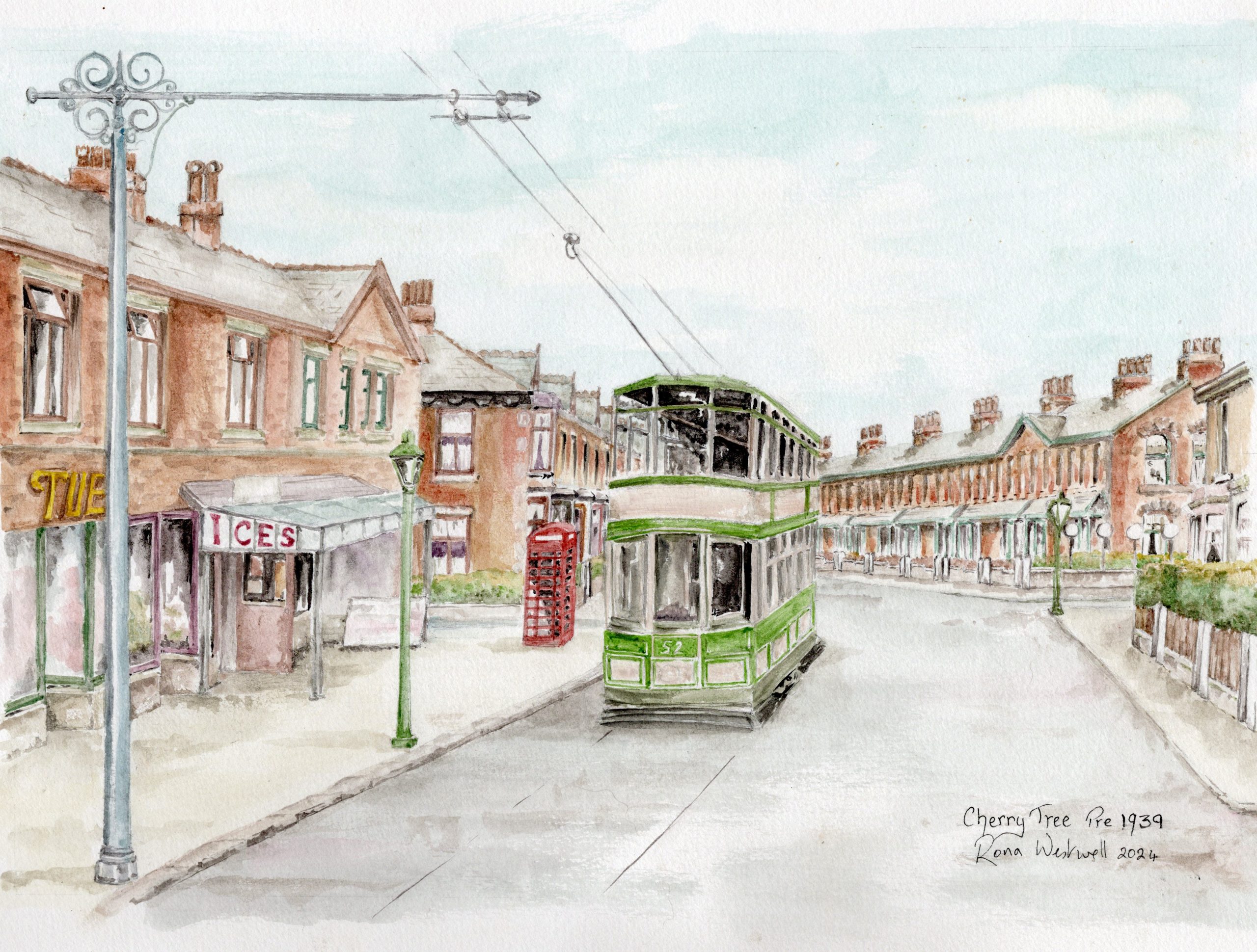 BLACKBURN CHERRY TREE TRAM